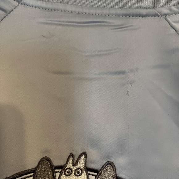 JapanLA My Neighbor Totoro Bomber Jacket Silver - Picture 5 of 6